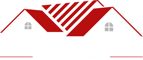 Habitat 33 - Logo blanc